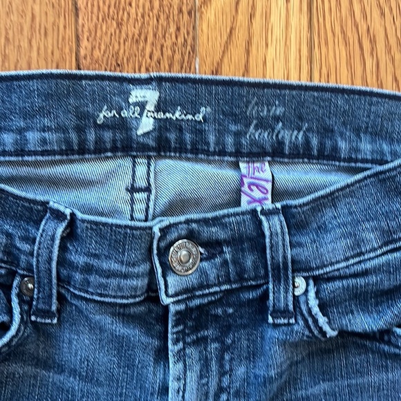 7 For All Mankind Lexie Bootcut Jeans Denim 27 Medium Wash Casual Flare Blue - Picture 2 of 8